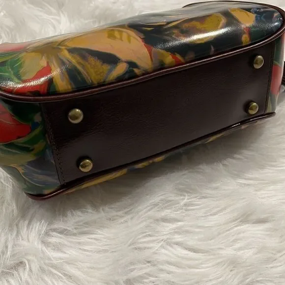 PATRICIA Nash Winter Bloom Gracchi Leather Satchel - Picture 7 of 16